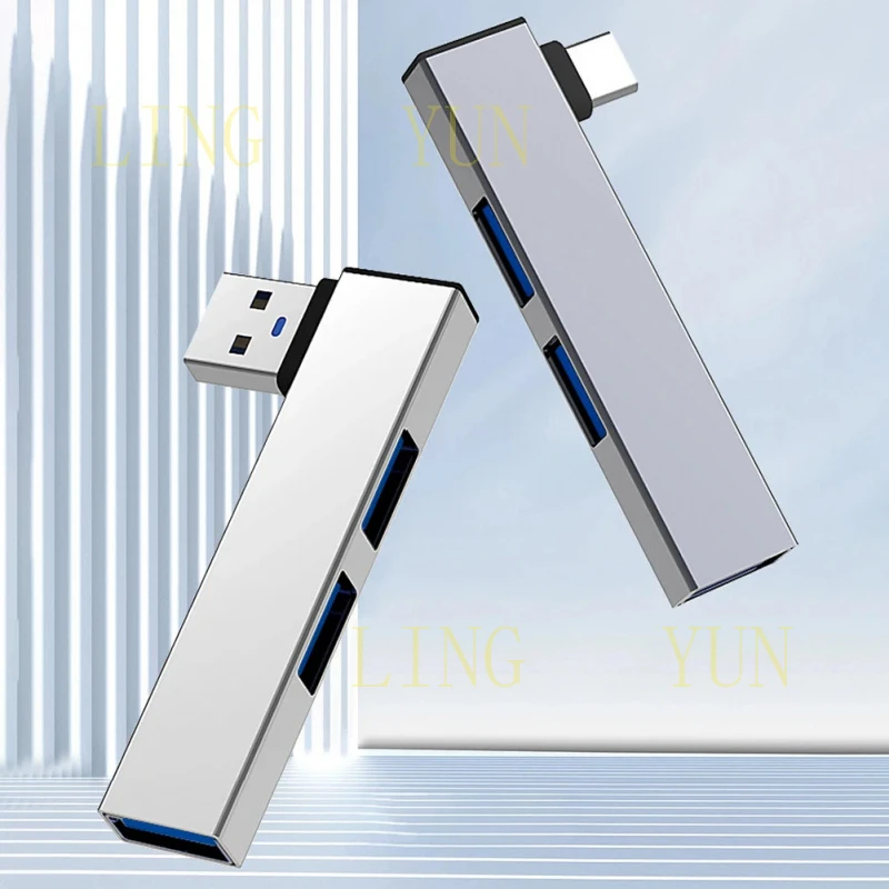 

USB-хаб 3-в-1 Type-C OTG с USB 3.0/Type-C 3.0 и 3 портами USB, высокоскоростной разветвитель USB