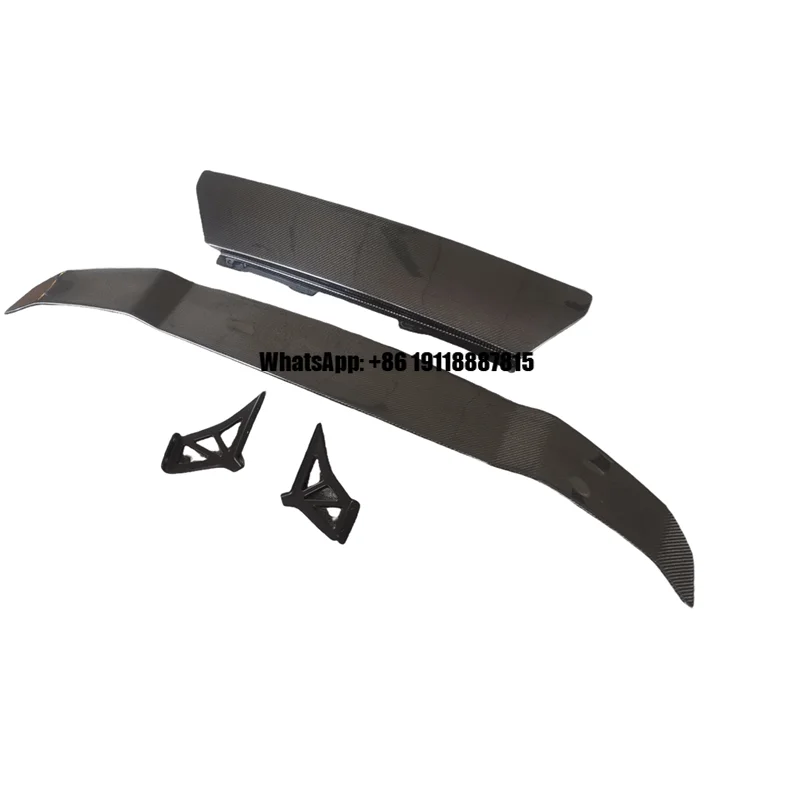 

Carbon Fiber V Style Single Deck Rear Spoiler for Huracan LP580 LP610 with Polished Finish Black Perfect Fit