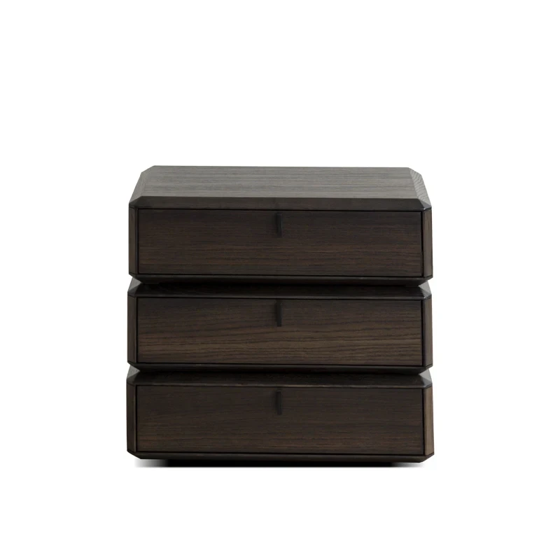 

Итальянский минималистичный ясеневый прикроватный столик, средний и древний шкаф для хранения в спальне, небольшой бытовой прикроватный шкаф