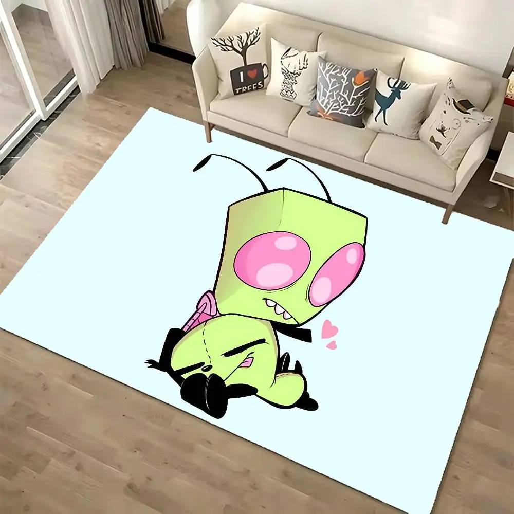 Madness-s Invader Zim Gir-ES Soft Thick Non-Slip Mat for Living Room Bedroom Kitchen Decor Rugs