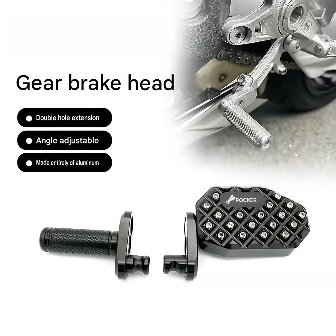 Widened brake pedal and extended shift knob for QJMOTOR SRK921RR motorcycle