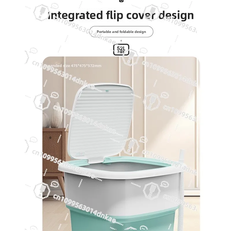 Folding Washing Machine Large Capacity Washable Sheets Portable Small Washing Socks Underwear Dormitory Artifact