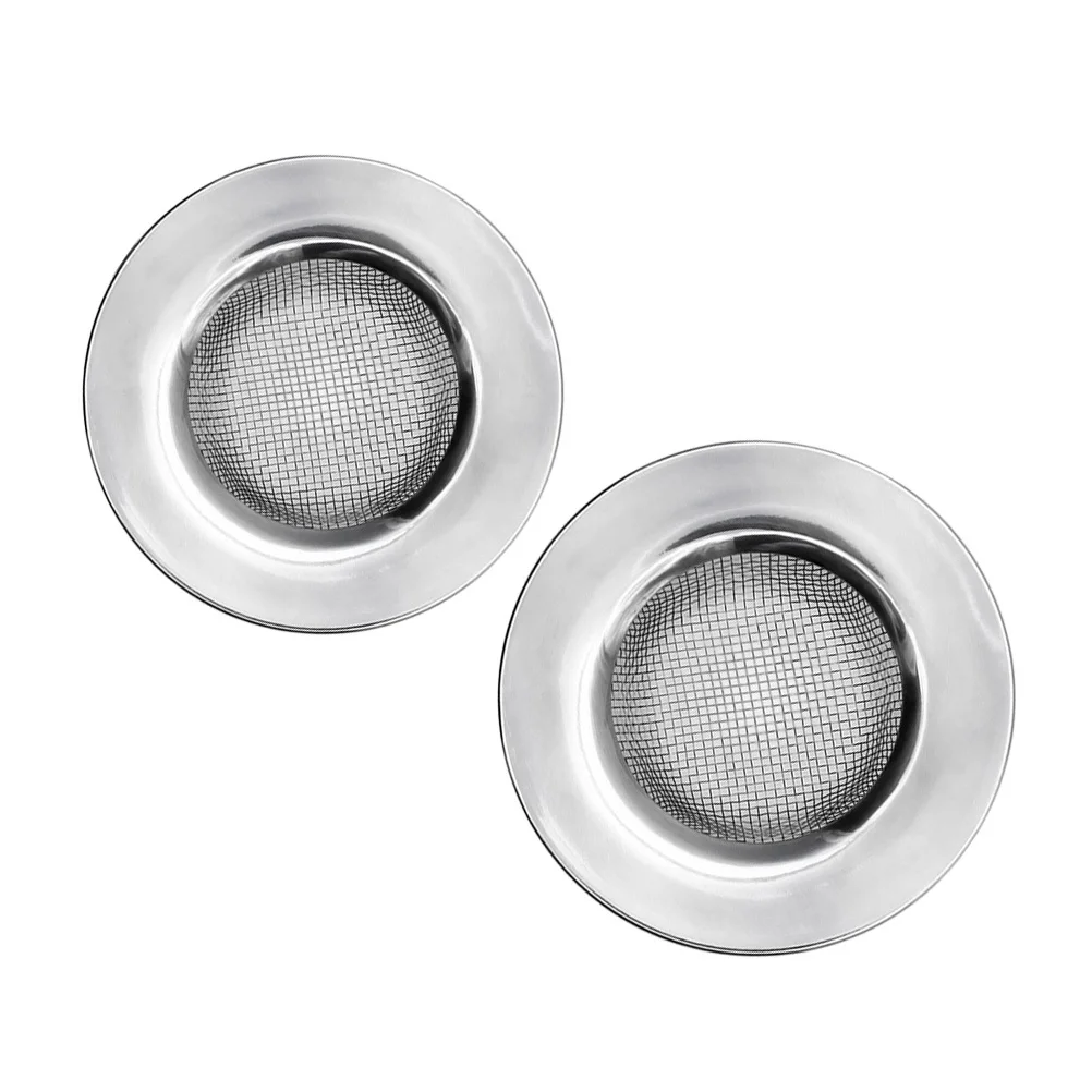2Pcs Rust-Free Stainless Steel Sink Strainer Easy Clean Filter for Kitchen Floor Drain Sewer Sink Strainer Bathroom - Image 5
