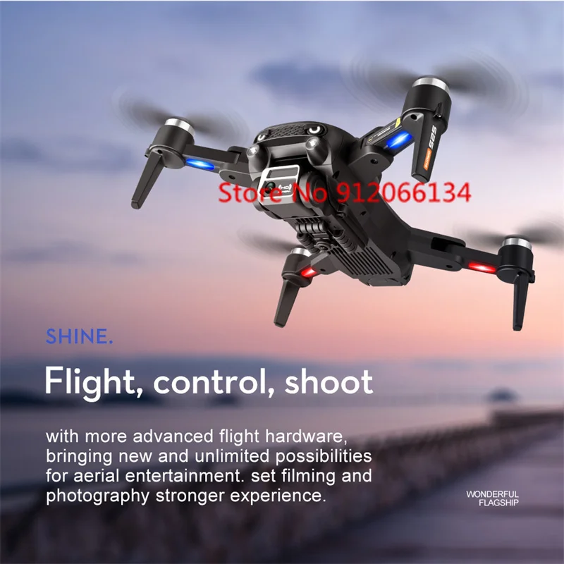 8K ESC Dubbele camera FPV RC Drone Optische stroom Zweven 360° ° Vermijd obstakels Headless-modus Traject Flight RC Quadcopter Drone