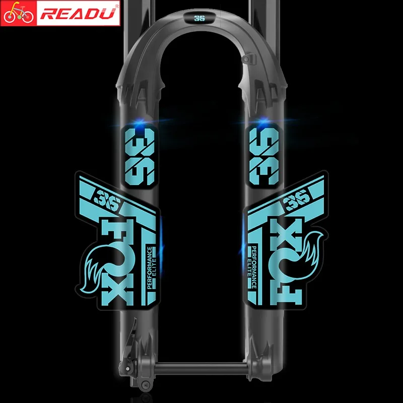 

Новинка 2021, наклейка на переднюю вилку fox36 Performance, наклейка на переднюю вилку горного велосипеда, наклейка на велосипед, передняя вилка с лисой