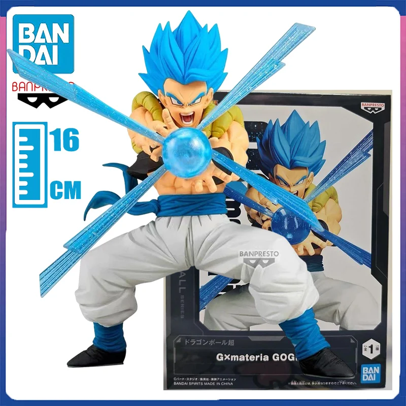 BANPRESTO DRAGON BALL Super G×materia Super Saiya Blue GOGETA PVC 16CM Anime Action Figures Model Collection Toy