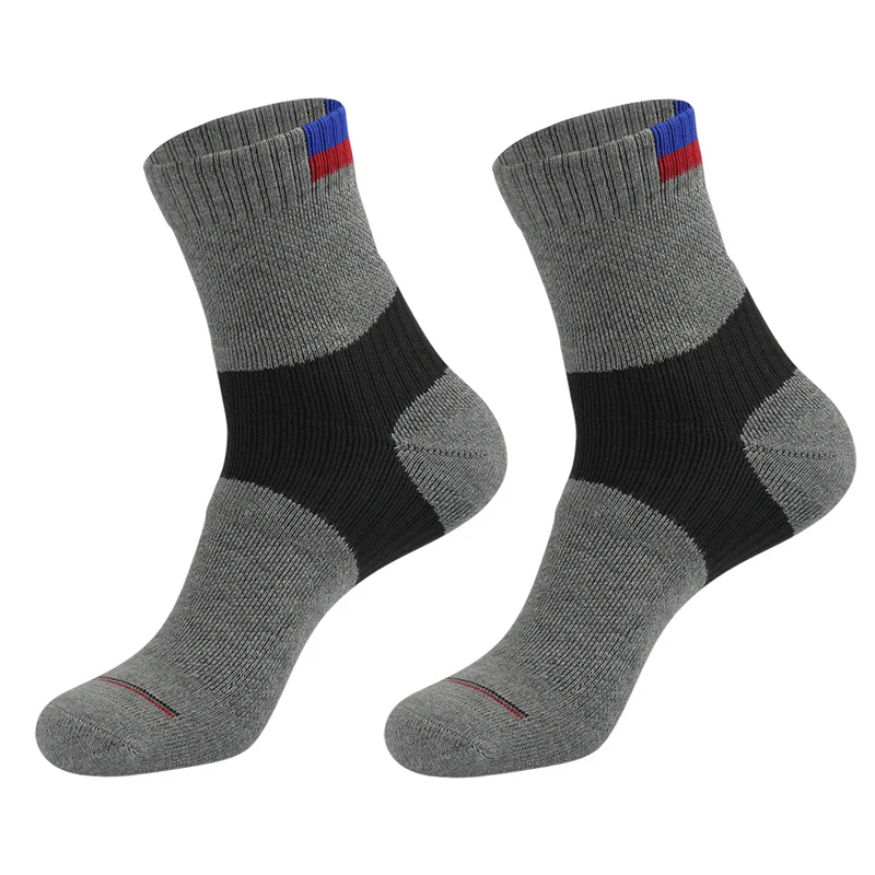 Professional Badminton Socks Elite Middle Tube Thick Towel Non-slip Sweat-absorbent Training Sports Tennis Socks Men Women