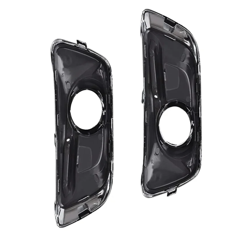 【Flash-Deal!】2 PCS Automotive Fog Lamp Decorative Frame Fog Lamp Cover Silver & Black ABS For  Mclaren 20768823 2076884