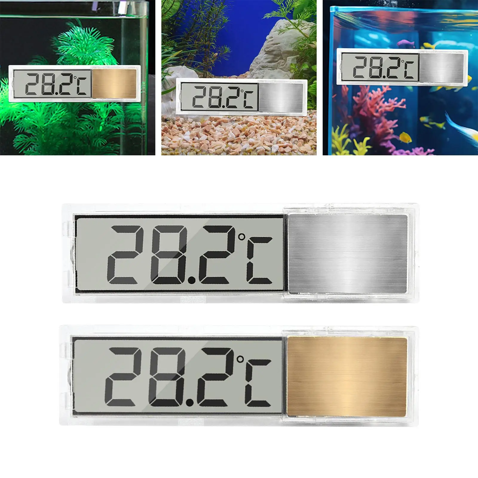 Electronic Aquarium Thermometer Aquarium Temperature Measurement for Water Terrarium Fish Tank Aquatic Tank Aquarium Amphibians