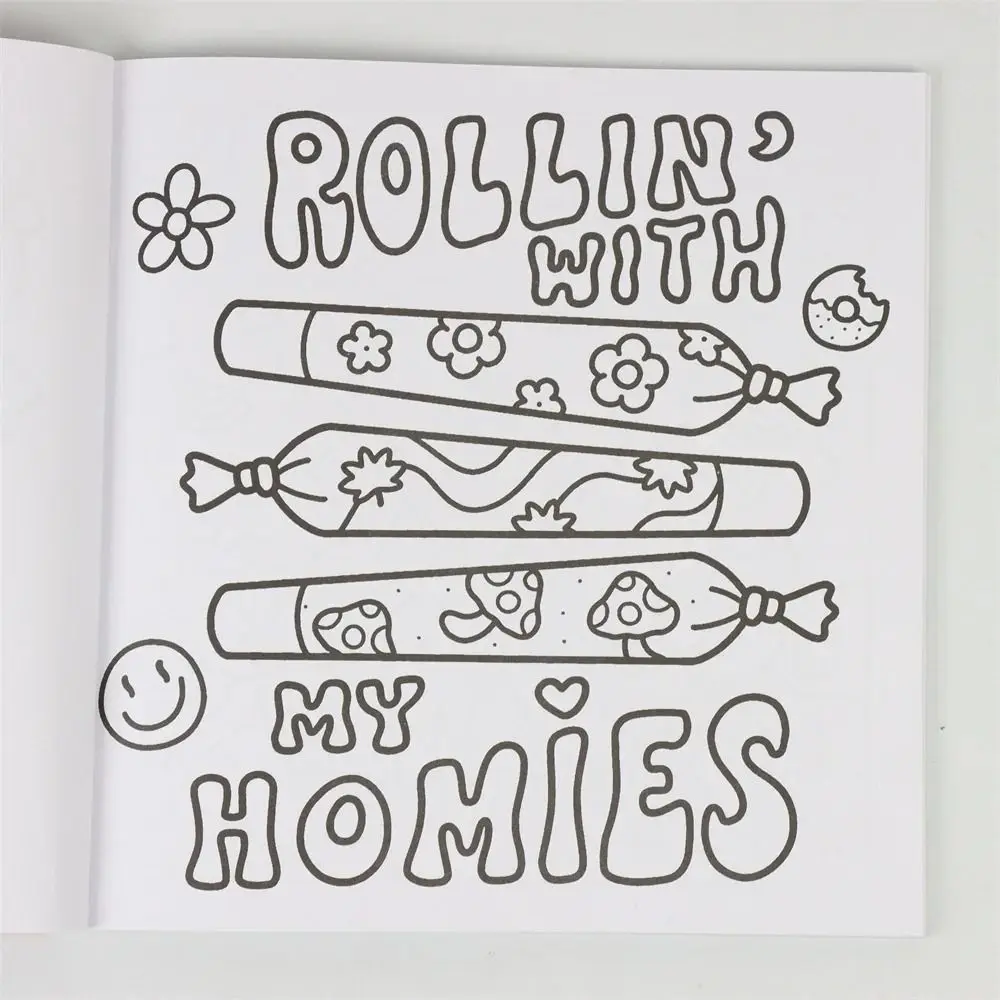 Livro de colorir trippy groovy de alta qualidade, criaturas assustadoras, pintura, presente, livro de pintura adorável para adultos e adolescentes