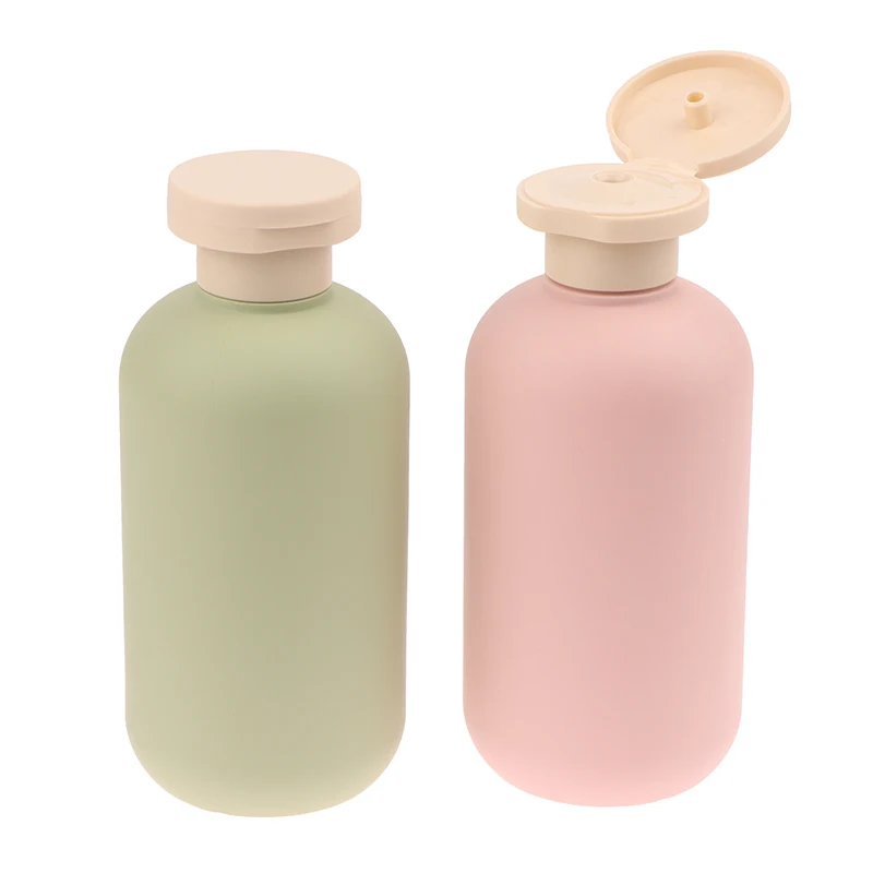 100/200ml azul verde rosa vazio bomba de plástico loção shampoo garrafa tampa flip garrafa cosméticos recipientes garrafas recarregáveis