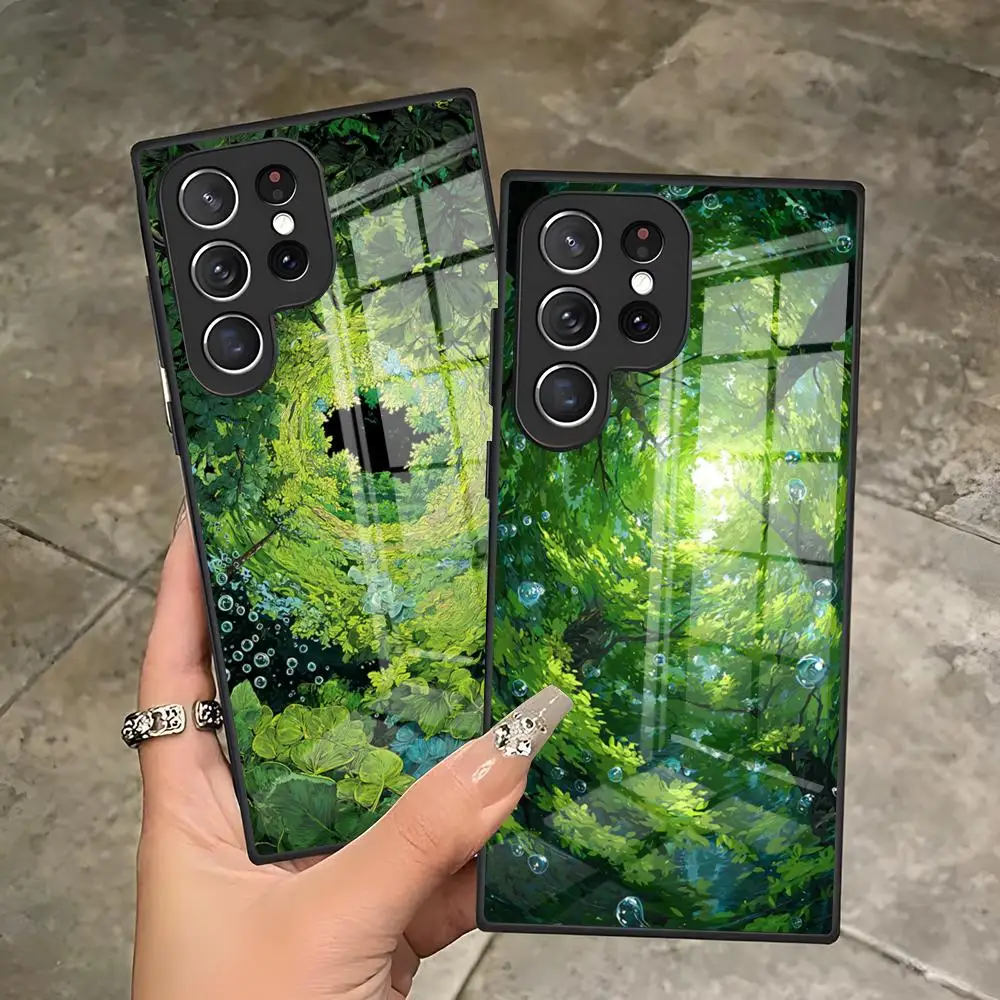 There Is Magic In The Greenery Phone Case For Samsung S26 S25 Edge S24 S23 S22 Ultra Plus Fe A57 A37 A17 A27 5G Glass Cover