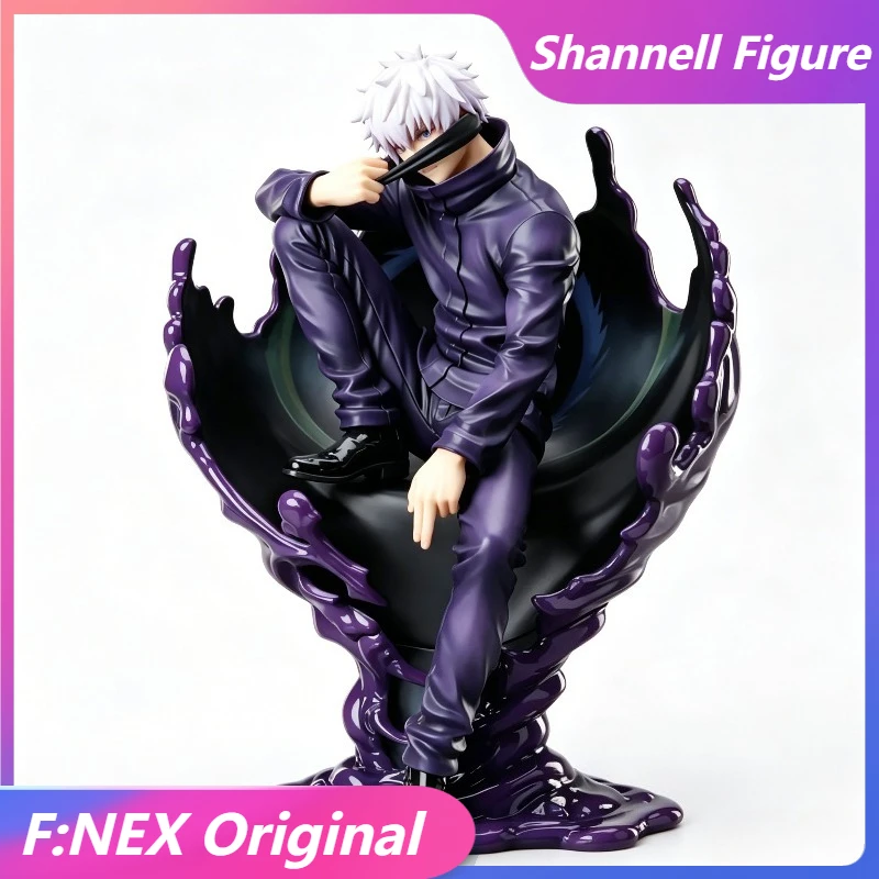 En stock F:NEX Original Jujutsu Kaisen Gojo Satoru “MAPPA SHOWCASE” Figura de acción de PVC de 24 cm, figura de anime, modelo de juguete, muñeco, regalo