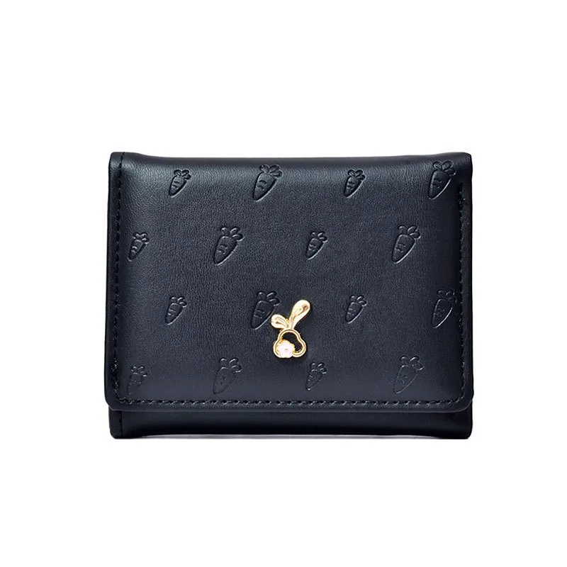 

Женский кошелек с героями мультфильмов, милый тройной чехол для карт, кошелек для монет большой емкости Billeteras Para Mujer Monedero