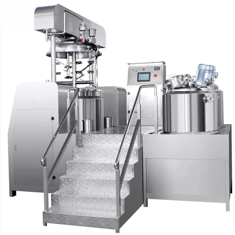 Vacuum Homogenizing Emulsifier Factory Price SUS316L Hydraulic Homogenizer Mixer 100 Liter For Cosmetic Production