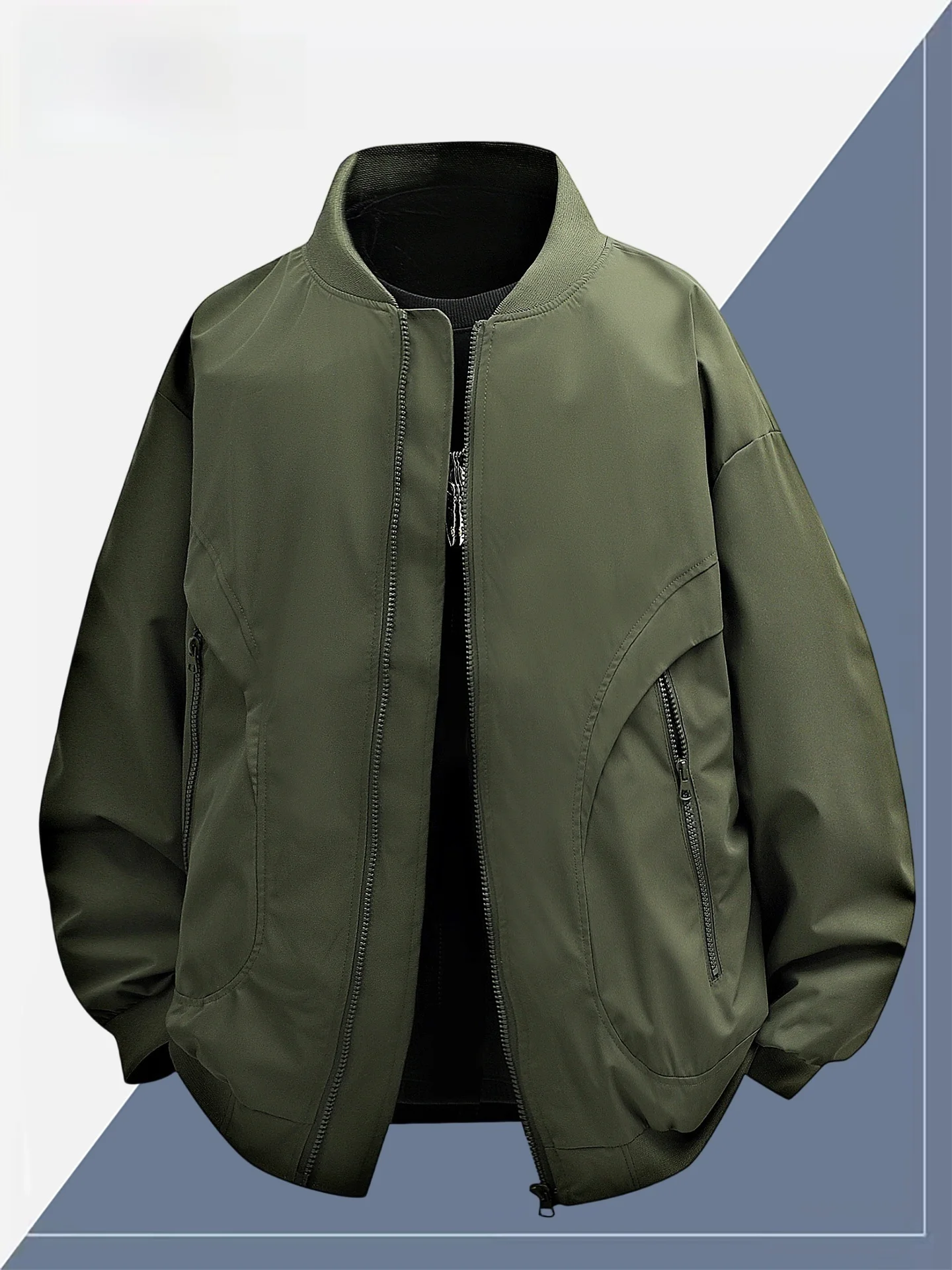 

TUCANO 2025 Модный американский бейсбольный джет в стиле ретро, свободный слинг, функциональная модная верхняя одежда, ветрозащитная застежка-молния, длинная...