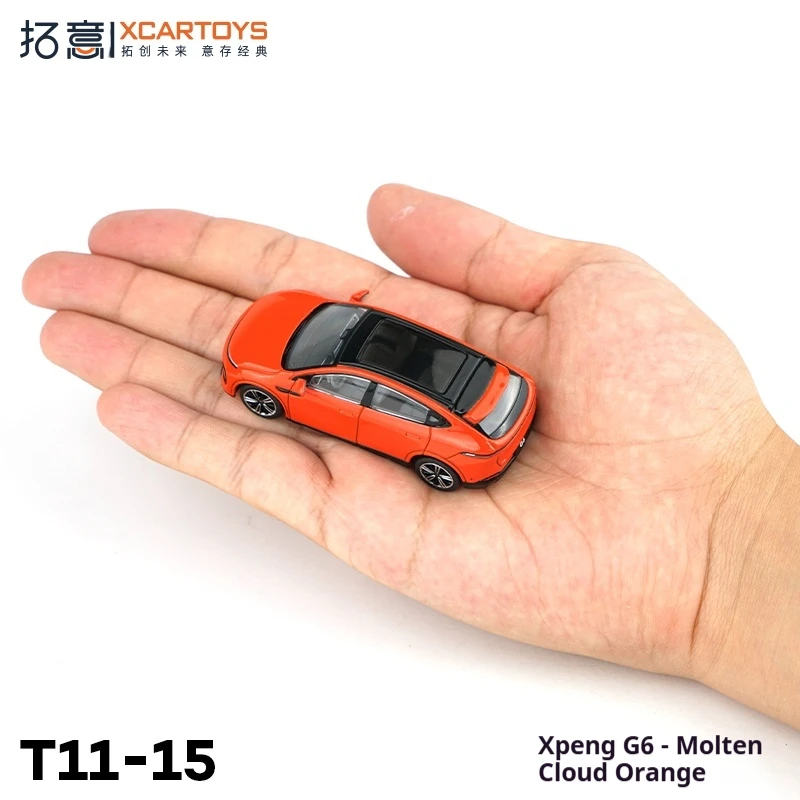 XCARTOYS 1/64 스케일 합금 자동차 모델 미니어처 다이캐스트 멜팅 클라우드 오렌지 비 원격 제어 모델 장난감 어린이를위한