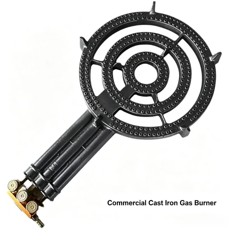 For Street Fo-od Stall Pan-cake Flat Cookware High Heat Three Ring Gas Burner He-ad Commercial Stove Parts Even Heating