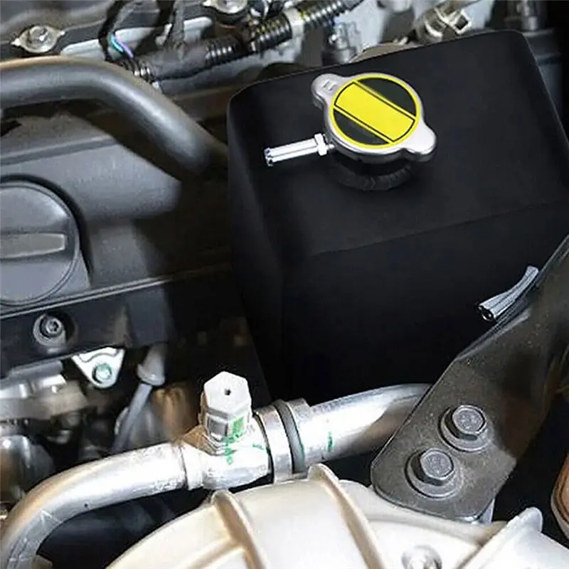 AEE5-Car Modification Permeable Bubble Pot Aluminum 2.5L Coolant Radiator Water Tank Overflow Expansion Tank