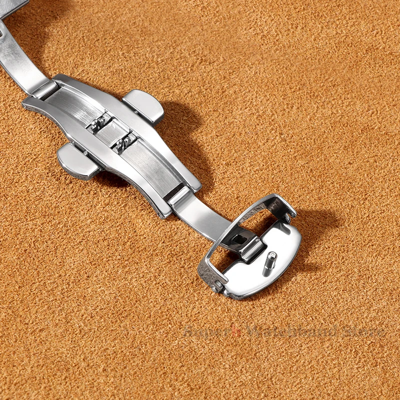 Cinturino in vera pelle 18mm 20mm 22mm 24mm per cinturino vintage Samsung per Huawei Watch Gt2/Gt3 Cintura sportiva con fibbia a farfalla