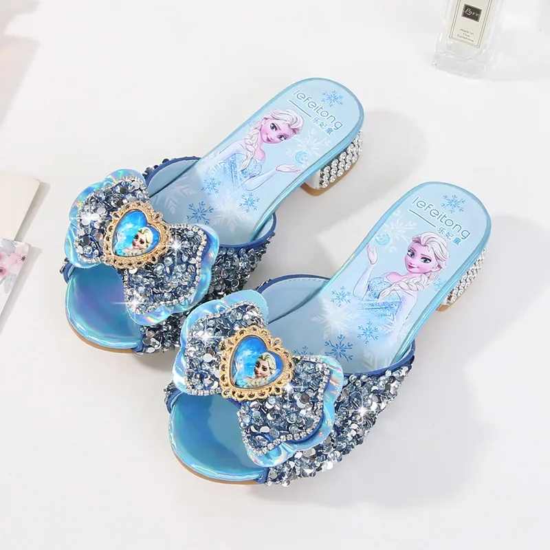 

Princess Elsa, Slippers, Fashion Single Shoes, Children's Shoes, Baby Princess Shoes, Casual Shoes, Party Shoes, Crystal Sandals