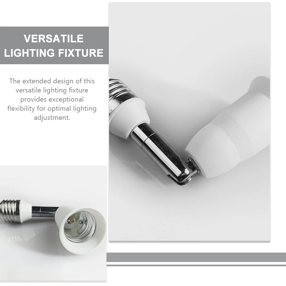 

1pcs Universal Screw Head Conversion Lamp Extender Light Holder Bulb Adapter Metal Durable Adjustable Angle Recessed Lighting
