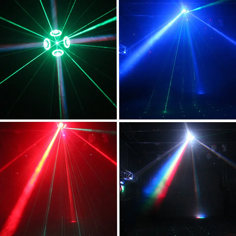 Projecteur LED à faisceau Halo plus lent, lampe boule DMX, tête mobile, lumières de projection laser vert, éclairage de scène, fêtes de famille, DJ, bar, 70W