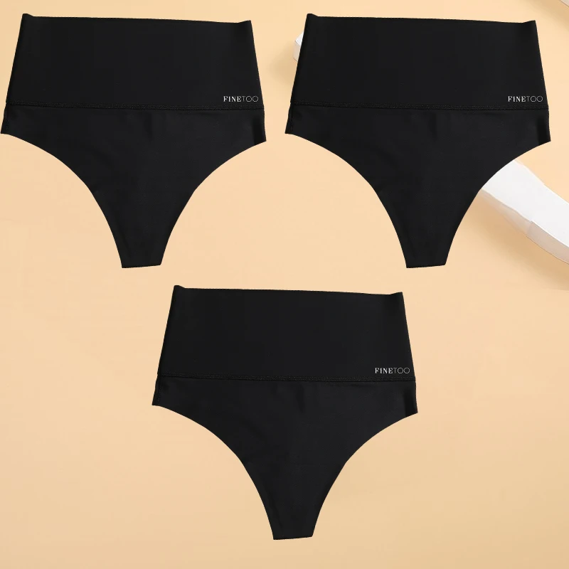 Finetoo 3 Stuks Body Shaping G-String Hoge Taille Vrouwen String Slipje Naadloze Korset Ondergoed Sexy Lingerie Sport Comfort Strings