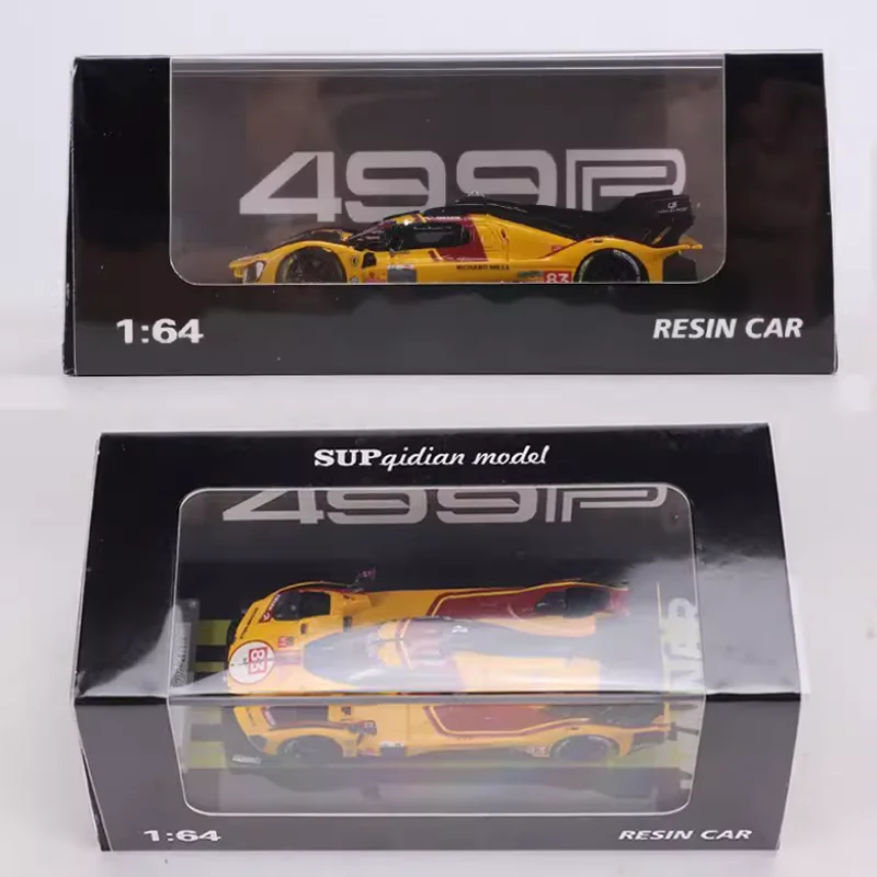 سوب 1:64 مقياس 499P سباق رقم 83 الراتنج محاكاة نموذج سيارة مجموعة ثابتة زينت عطلة لعبة هدية تذكارية