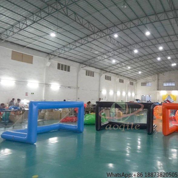 High Quality Floating Aqua Sport Inflatable Water Polo goal for Lake Pool Equipment