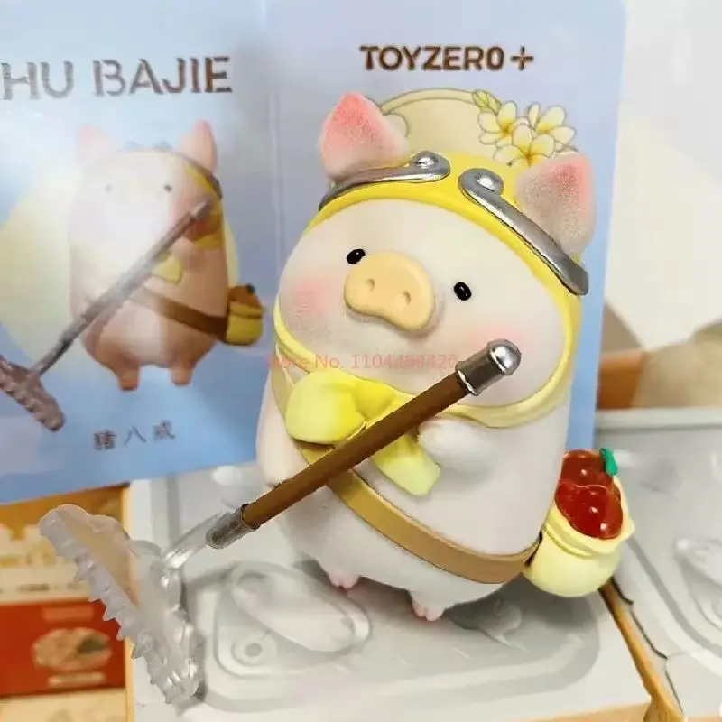 Novo original lulu a piggy viagem no oeste série caixa cega bonito anime figura modelo crianças brinquedos menina surpresas de aniversário presentes