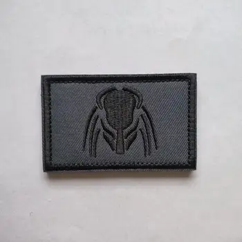 刺繡異形電影阿諾德鐵血戰士頭像臂章,帶魔鬼氈,戰術背心背包臂章 10 最佳銷售 外星人補丁 - №9