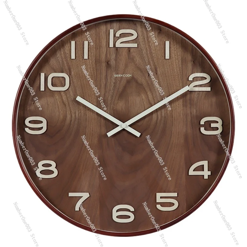 New Chinese-style Hotel 20inch Wooden Wall Clock: Elegant Digital Plus, Extra-large 50-inch Chinese Clock Production