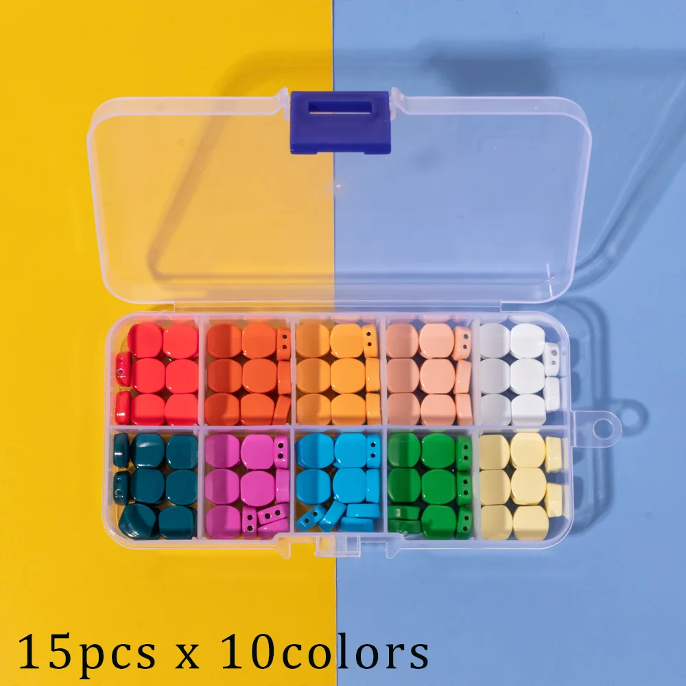 Bohemian Style Colorful Enamel Honeycomb Beaded Loose Beads Personality DIY Enamel Bracelet Beaded Accessories Material