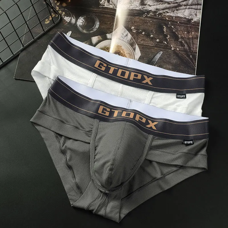 Youth Single-layer Briefs for Men U Convex Pouch Panties Boy Sports Sweat Absorption Breathable Underwear Teenagers Bottom Short