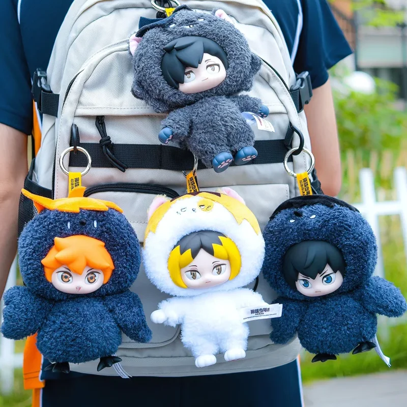 

В наличии оригинальная боевая игрушка Haikyuu The Dumpster Hinata Shoyo Tobio Kageyama виниловая кукла для лица плюшевая фигурка кулон подарки для детей