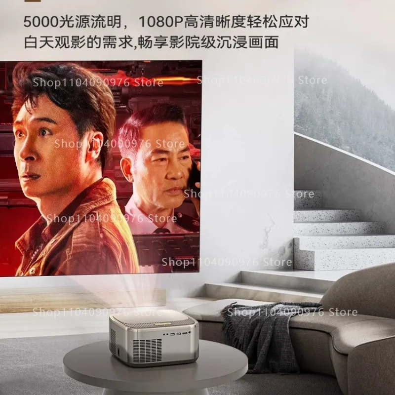 جهاز عرض D2 Auto-Focus 5G HD للمنزل، والخارج، والنوم - ليلة الفيلم 4K، ومرآة شاشة الهاتف/الكمبيوتر، والسينما المحمولة