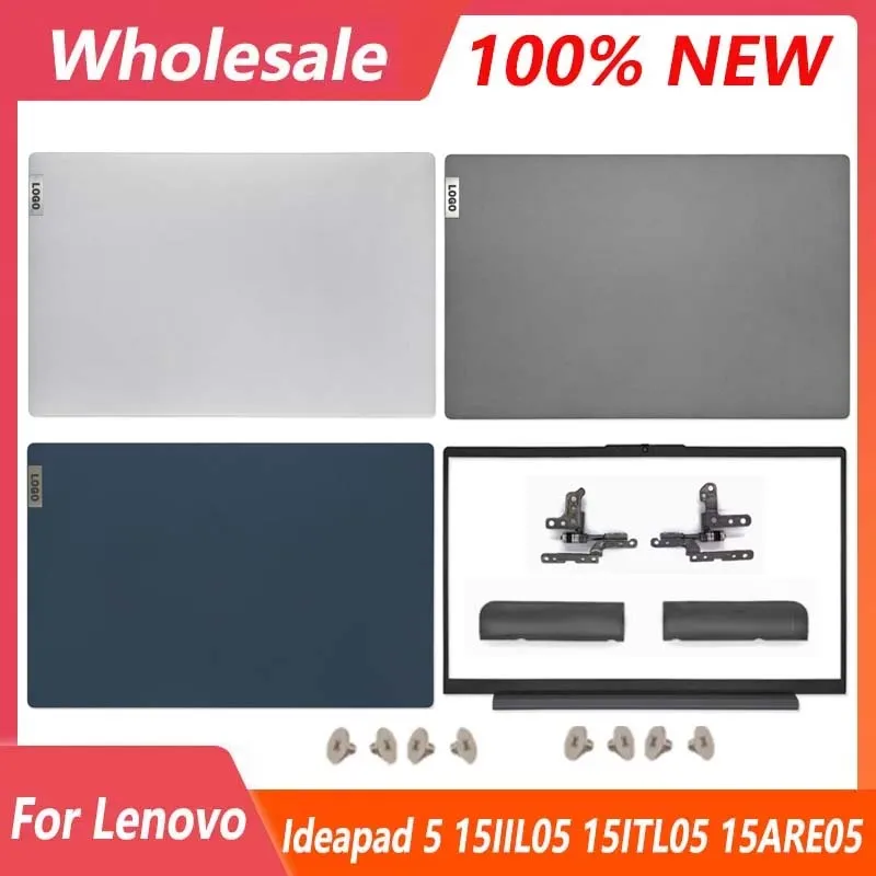 NEW Top Case For Lenovo Ideapad 5 15IIL05 15ARE05 15ITL05 ideapad 5-15 2020 2021 LCD Back Cover Front Bezel Hinges Hinge Cover