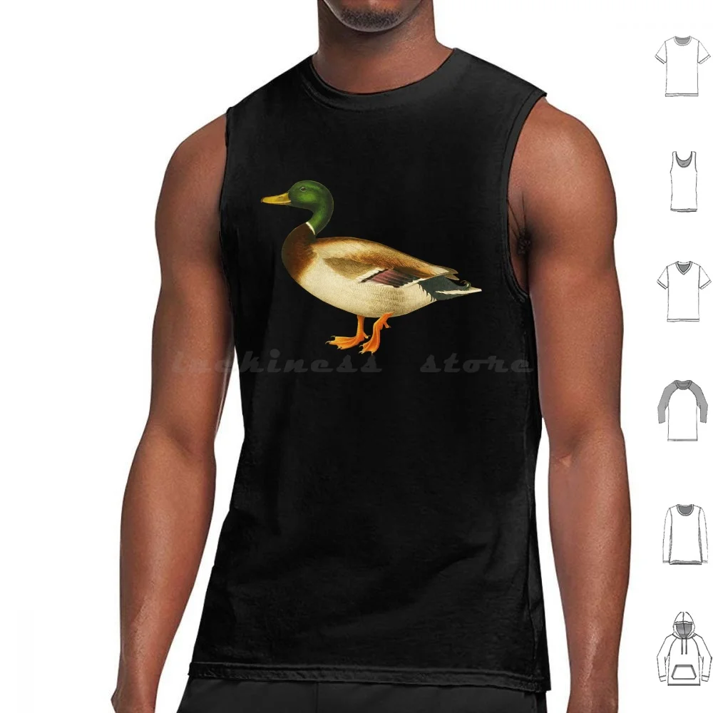 Mallard Duck Cute Wild Duck Lover Ducky Tank Tops Print Cotton Duck Duck Lover Mallard Duck Duck Hunter Feeding Ducks