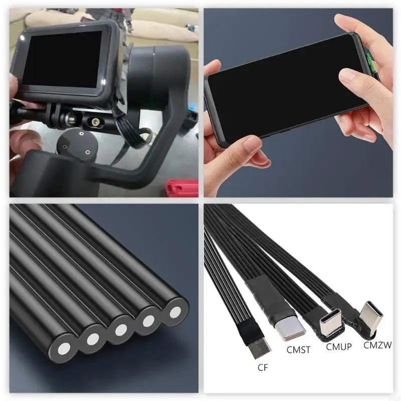 

5cm-500cm Data Charging Cord Portable 480Mbps Type-C to Type-C Charging Cable Charging Data Cable Universal F19E