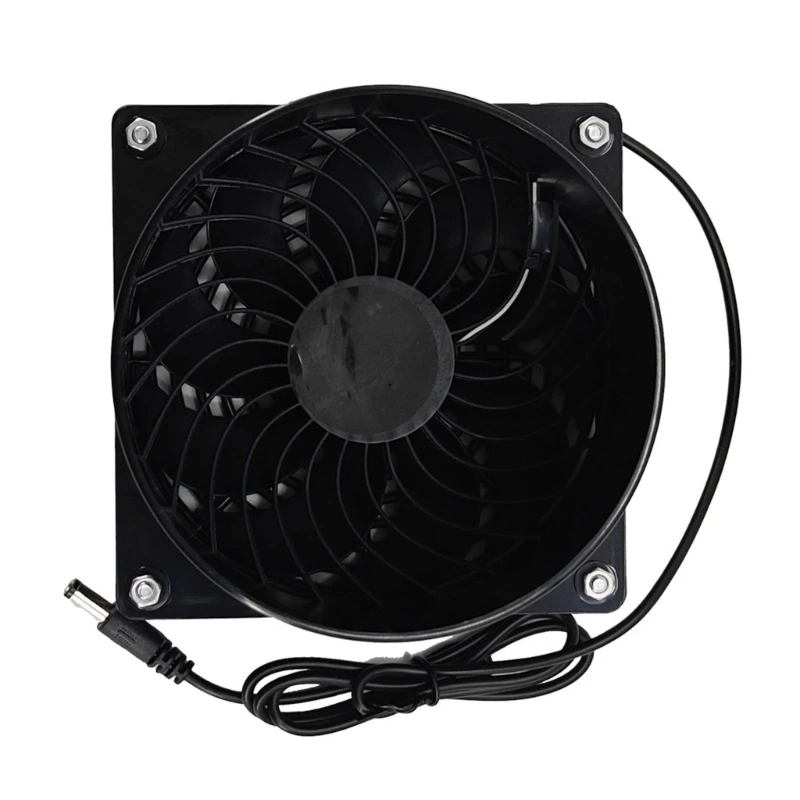 

12V Ventilator, Solar Panel Powered Fan for Dog, Chicken House, Greenhouse