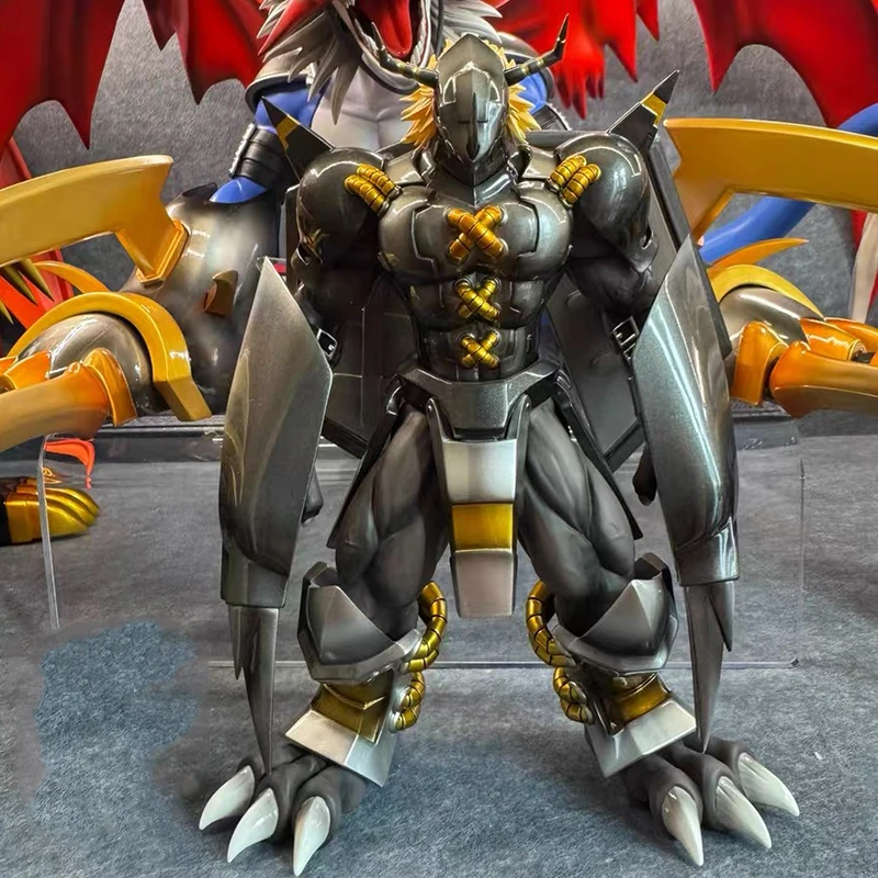 

Domestic Replica Digimon Metal Anime Toy Greymon Mecha Beast 20cm Figure Model Ornament Toy Boy Christmas Gift
