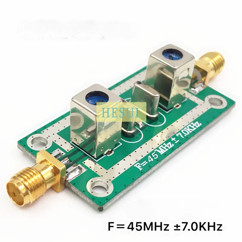 Quartz crystal bandpass narrow-band filter 45MHz ±7KHz