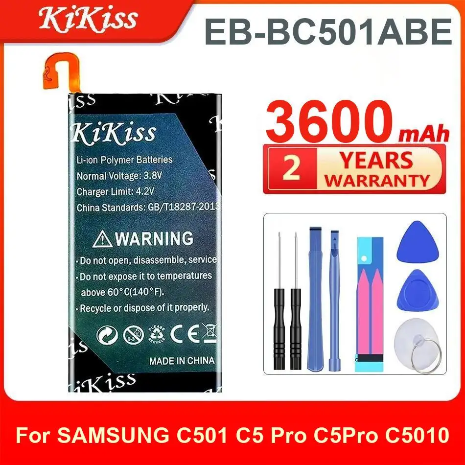 

Аккумулятор Kikiss 3600 мАч EB-BC501ABE для Samsung Galaxy C5 Pro C501 C5010