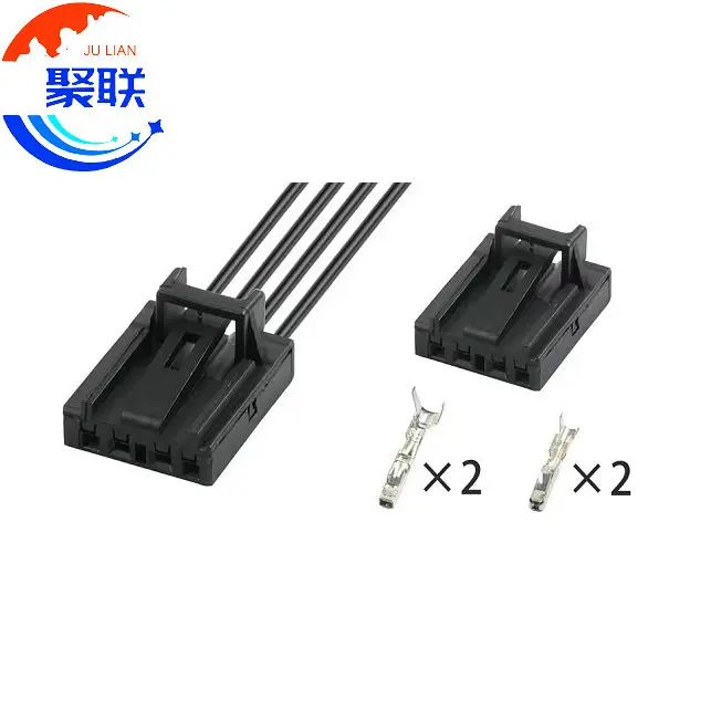 1Set 4Pin 1-2141627-1 Car connector 4-hole harness plug 5Q0972754 shell with terminal 5Q0 972 754