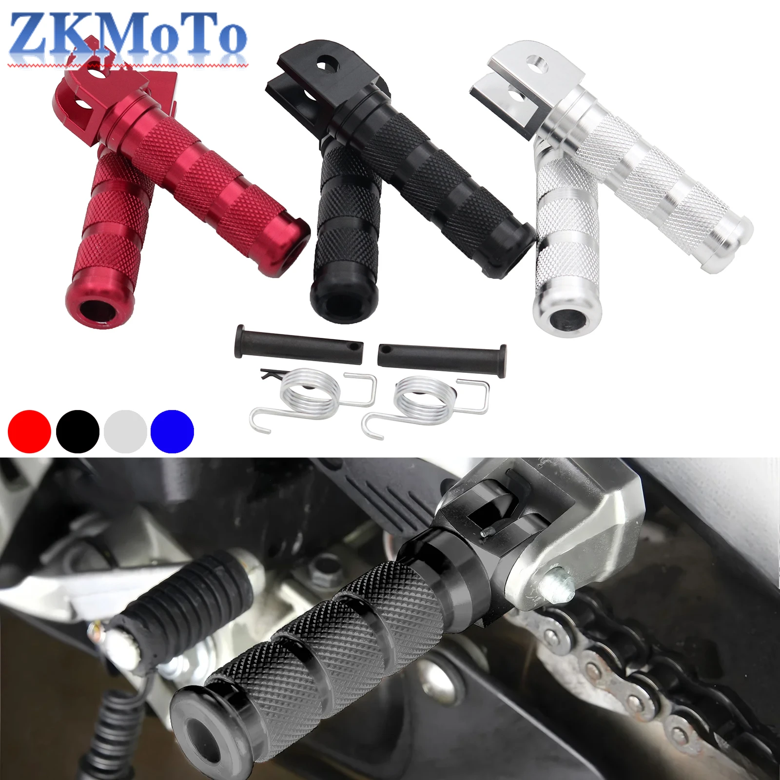 Motorrad CNC Aluminium Hinten Pedal Für Honda CB650F Dax Affe Kawasaki Z125 Suzuki Yamaha ATV Dirt Bike Allgemeine Zweck Teile