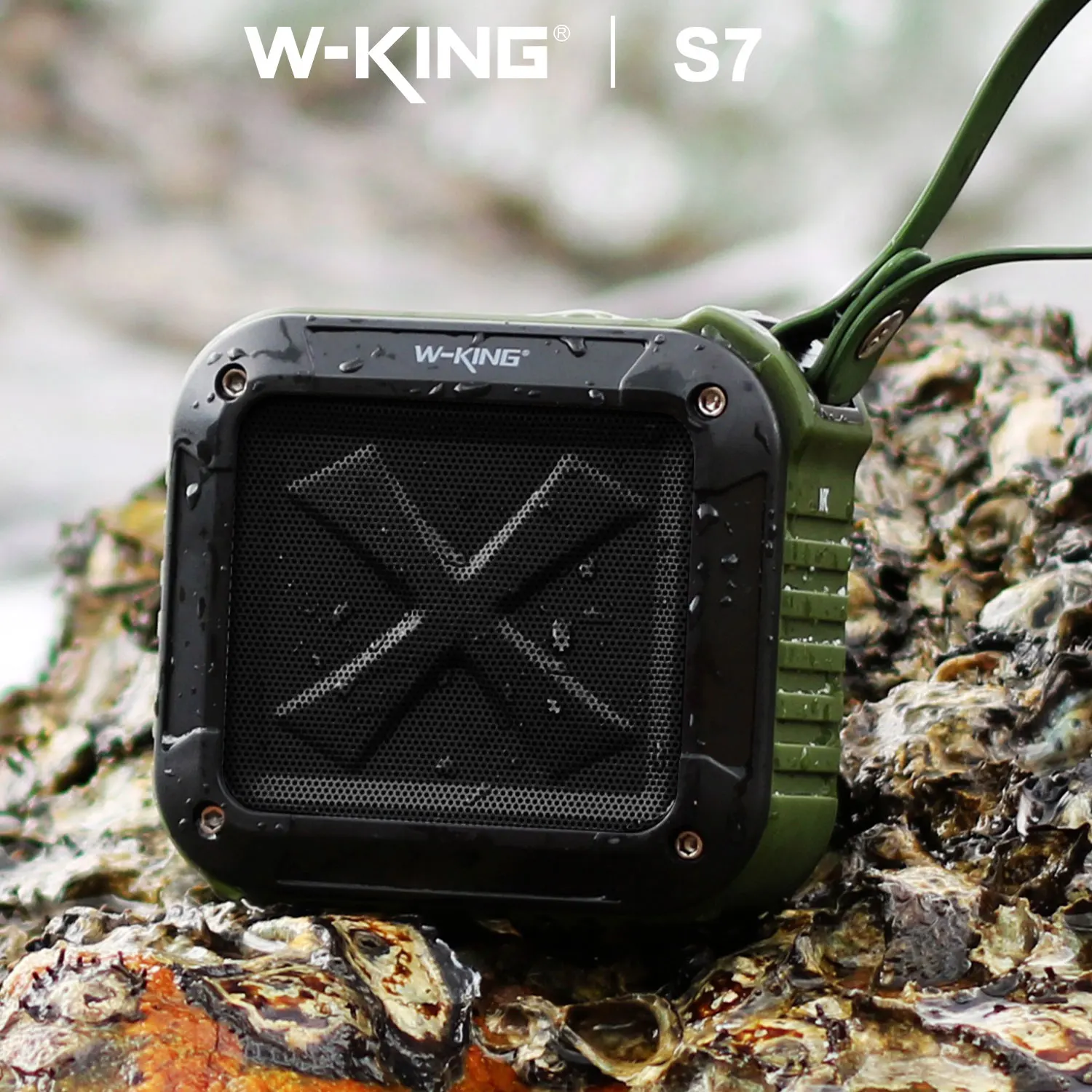 

W-King S7 Portable Mini Bluetooth Speaker Home Outdoor Party IP6 Waterproof Wireless Speaker Handsfree Phone Call Mount On Bike