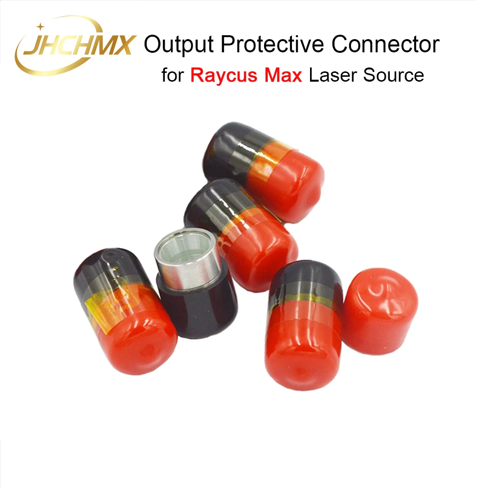 Raycus max fonte de laser de fibra lente protetora grupo conector de saída qbh tampa protetora d12.8 0-6kw para máquina a laser de fibra