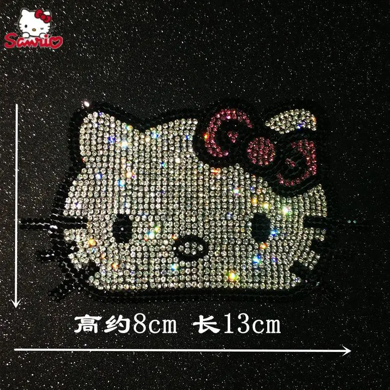 Sanrio Hello Kitty Car Gas Tank Sticker Kawaii Cute Cartoon Anime Personality Scratches Decor Car Accessories Body Sticker Toys