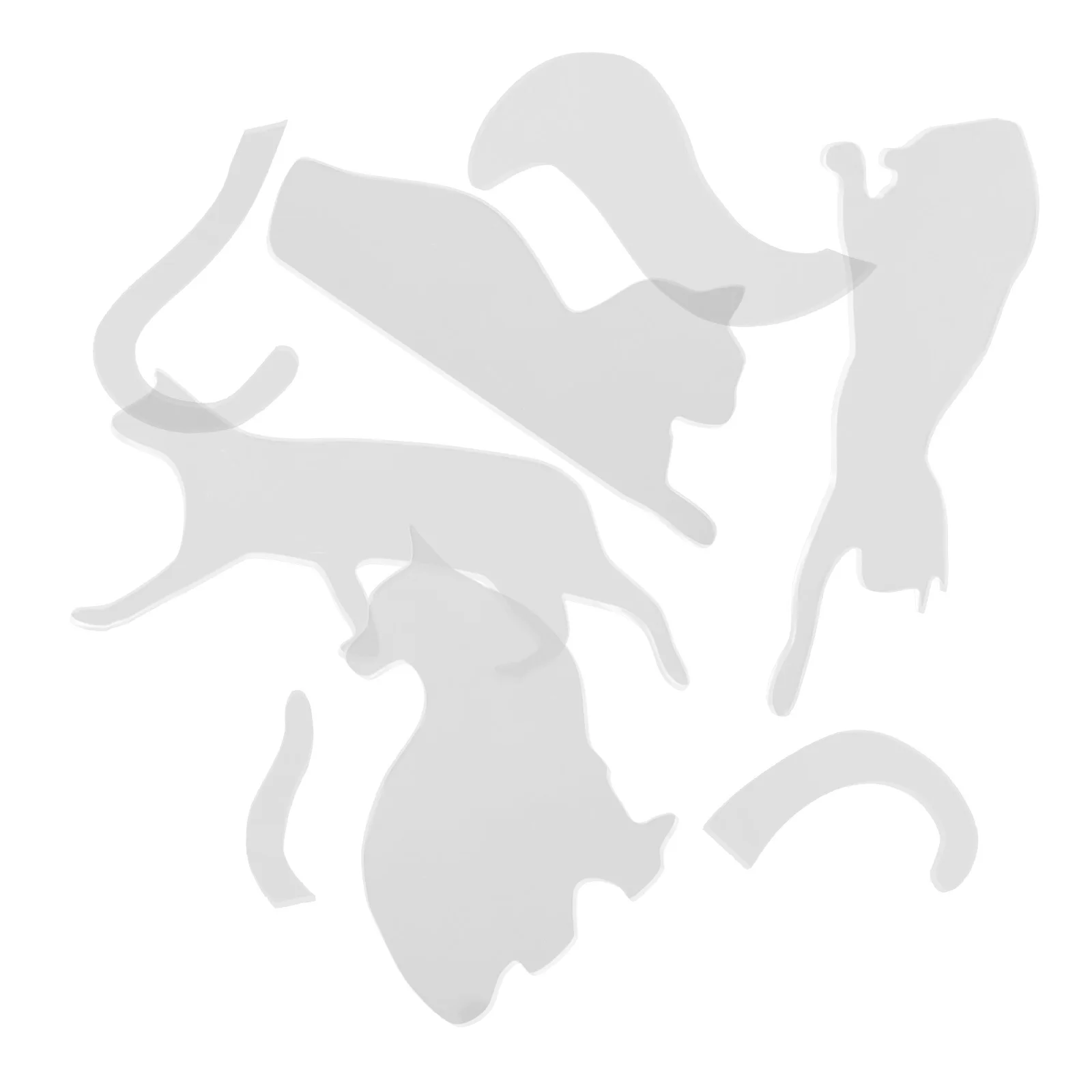 

1 Set Cat Template Ruler Acrylic Quilting Templates For Sewing Patchwork Diy Flower Pattern Stencils Transparent Cutting Tools